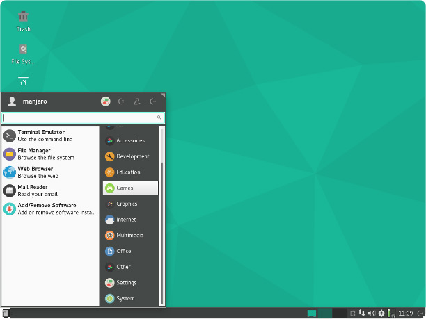 manjaro linux - xfce edition