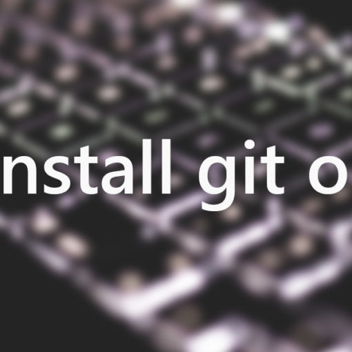 install git on ubuntu