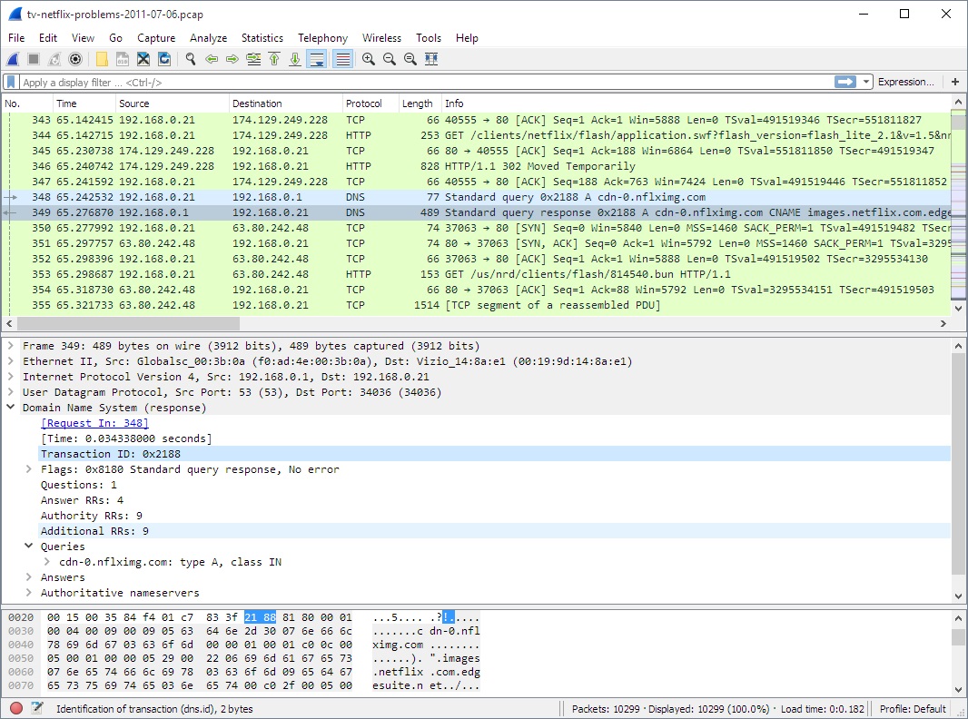 wireshark main window