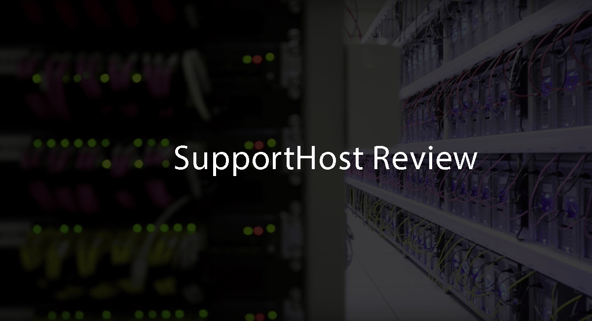 SupportHost Review Easy Fast Secure Hosting